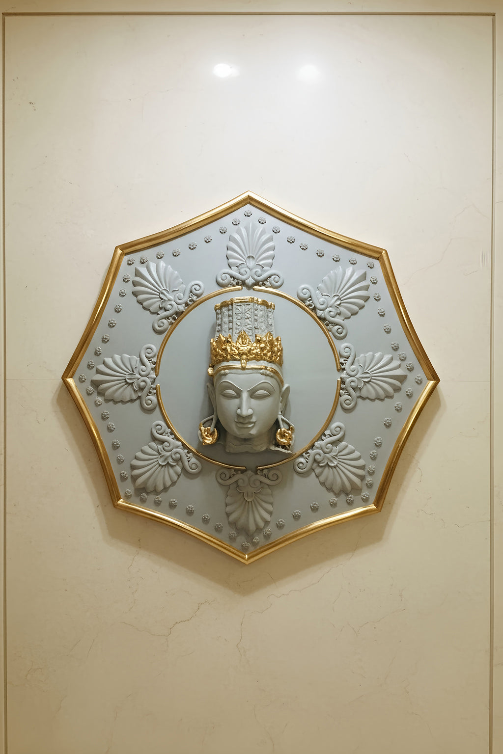 Water Cascade Celestial Deity Medallion