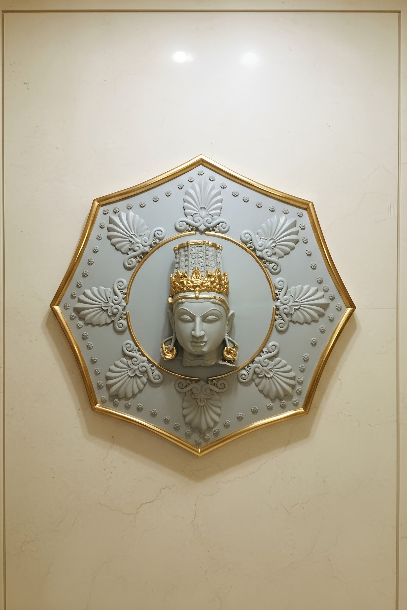 Water Cascade Celestial Deity Medallion