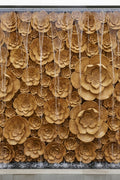 Water Cascade lotus Layered Floral Cascade Wall Fountain