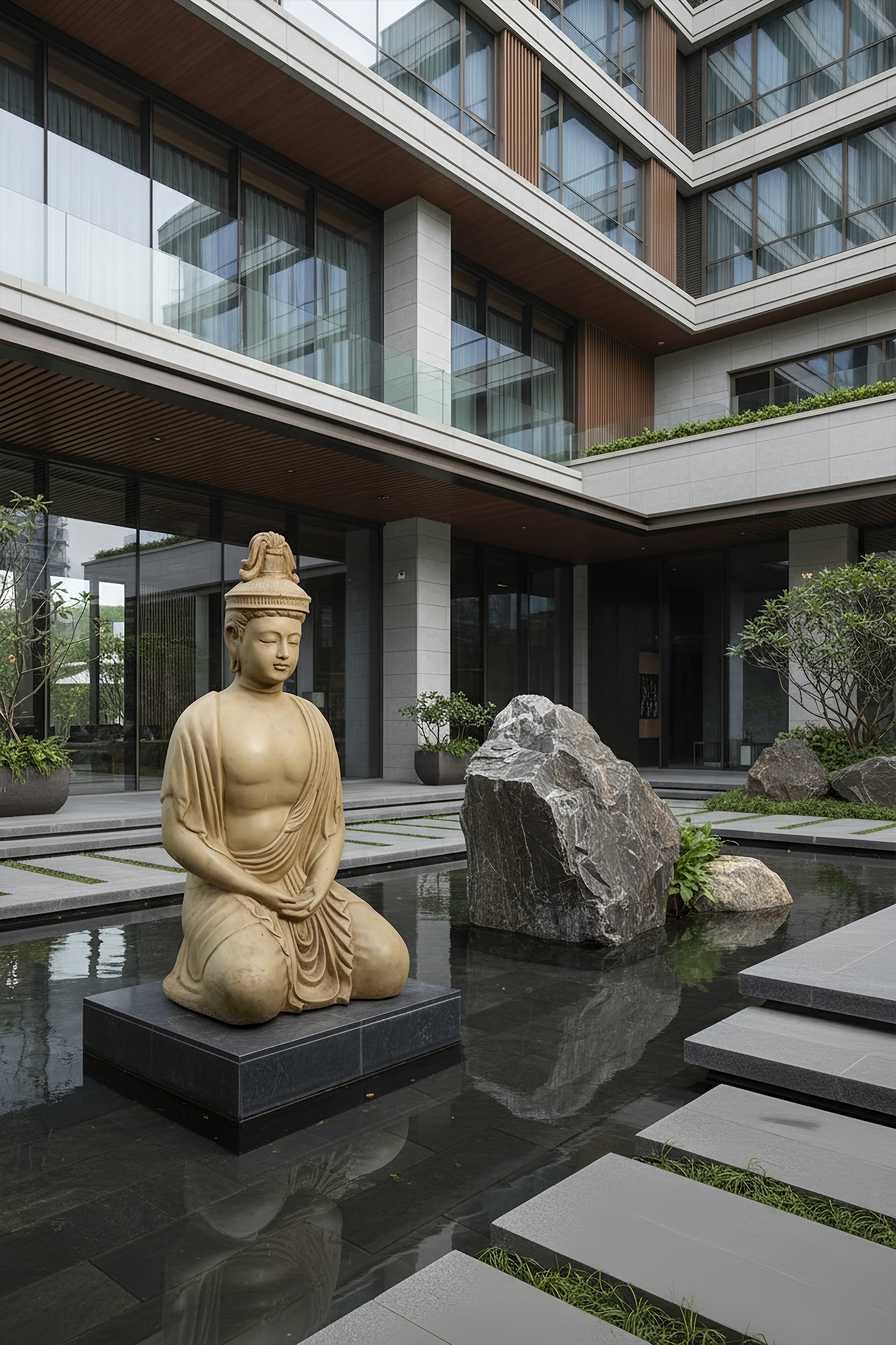 Meditating Monk