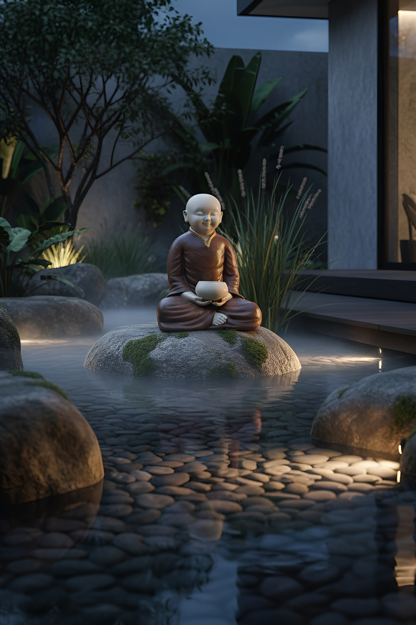 Thai Meditaing Monk