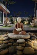 Thai Meditaing Monk