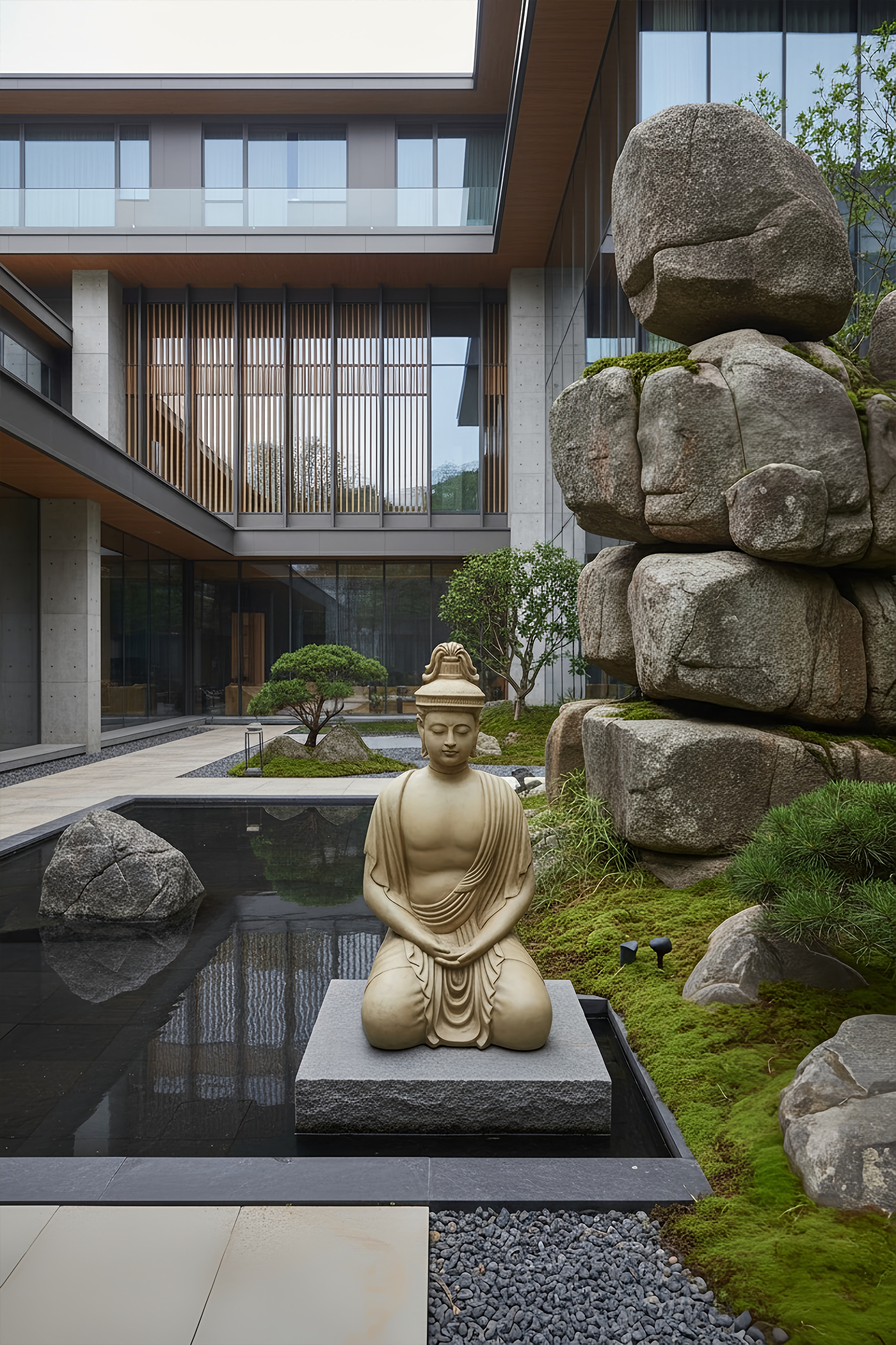 Meditating Monk