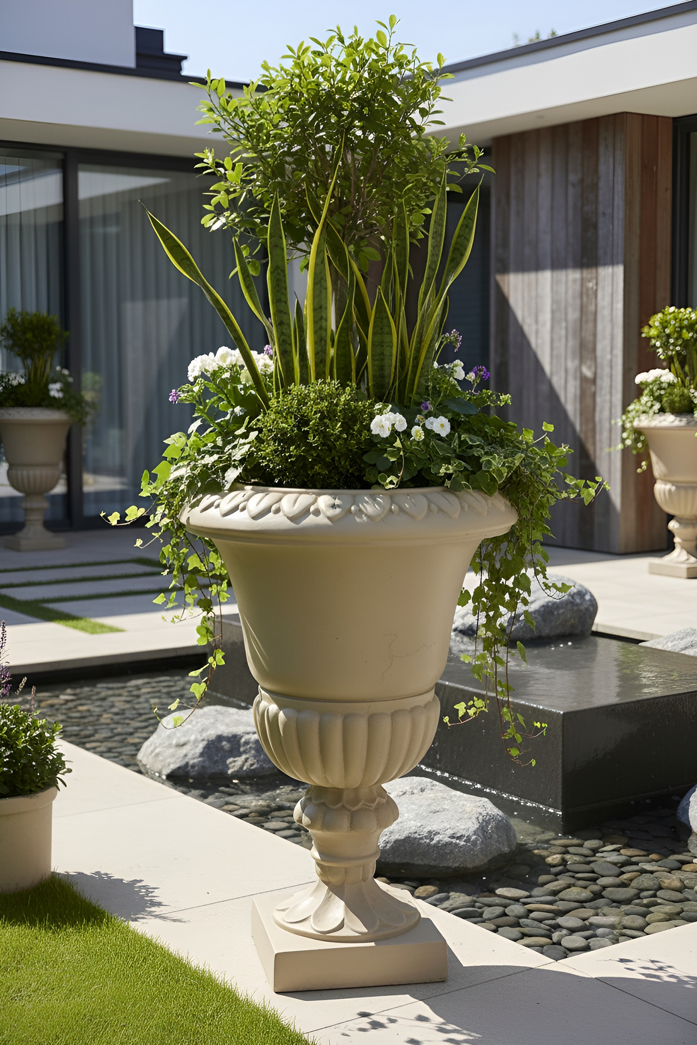 Regal Pedestal Urn