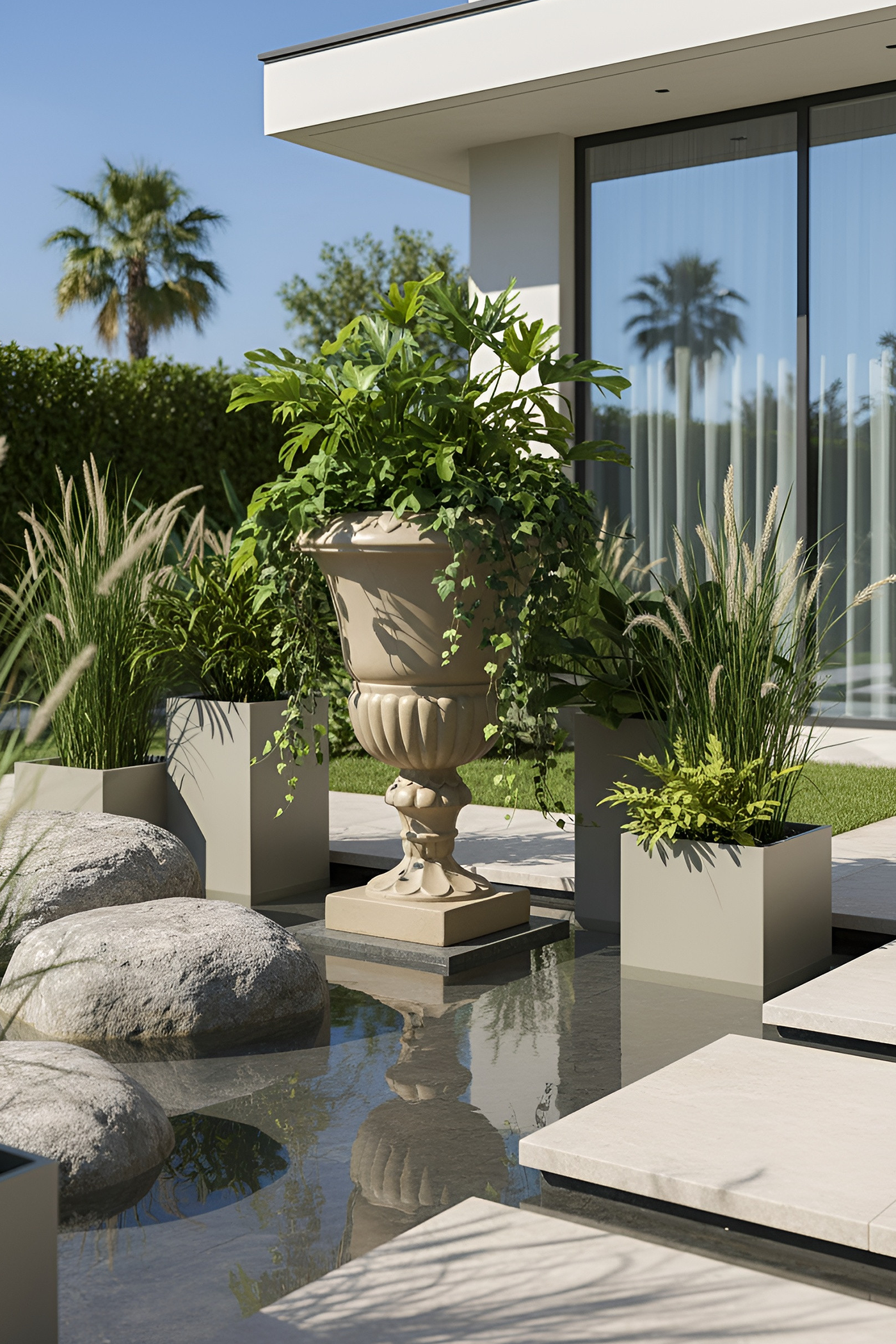Regal Pedestal Urn