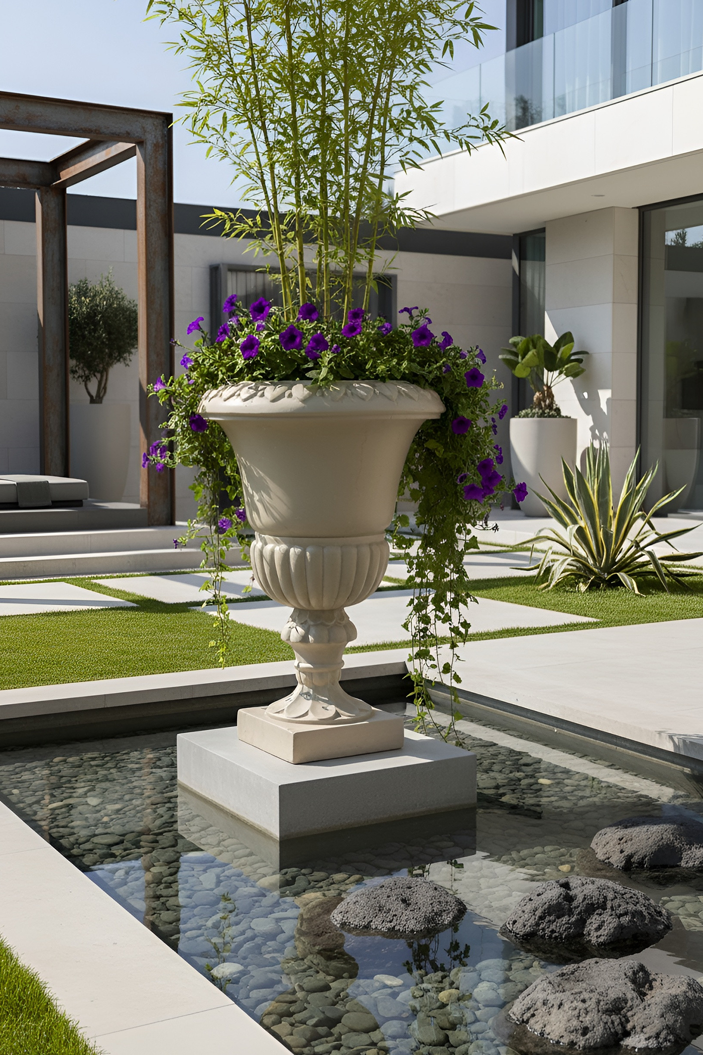 Regal Pedestal Urn