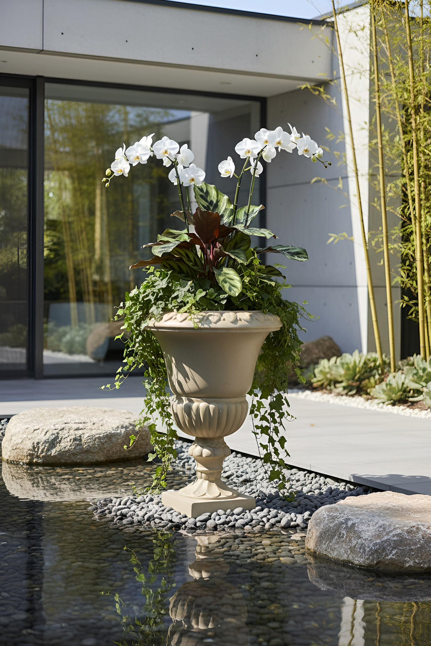 Regal Pedestal Urn