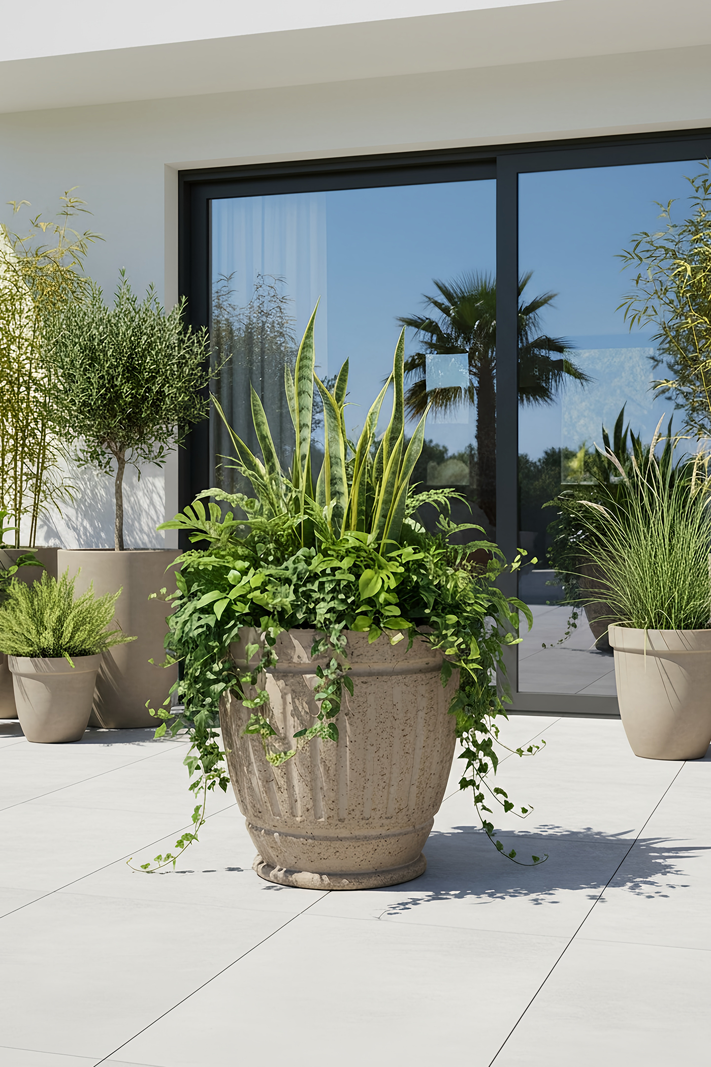 Fluted Classic Planter L