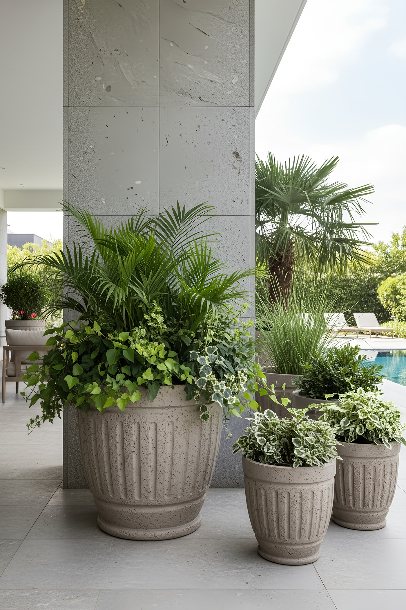 Fluted Classic Planter L
