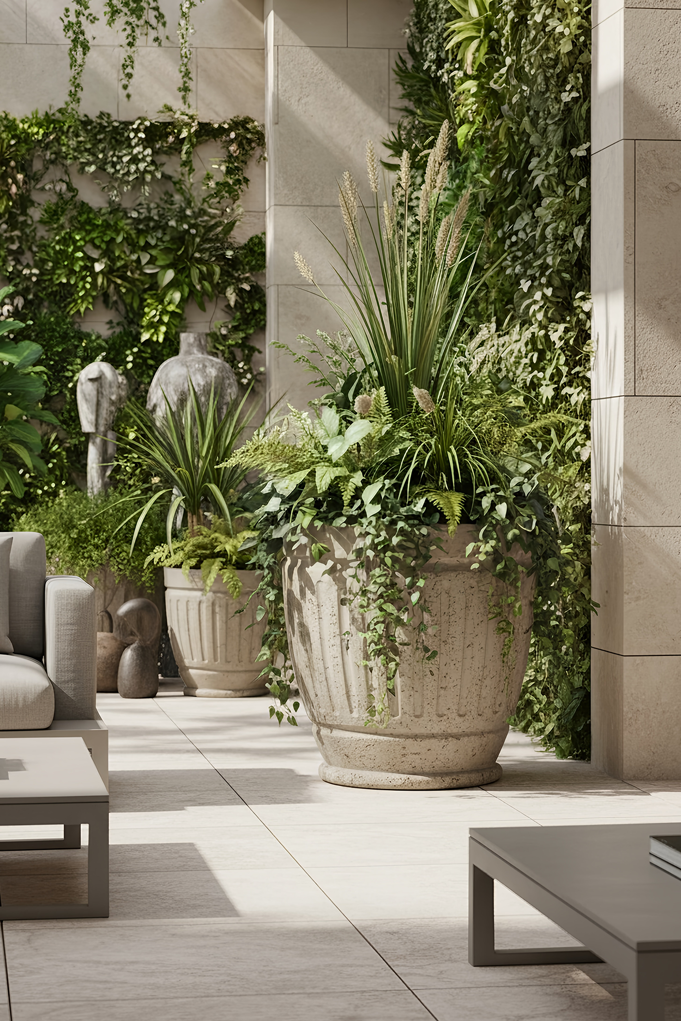 Fluted Classic Planter L