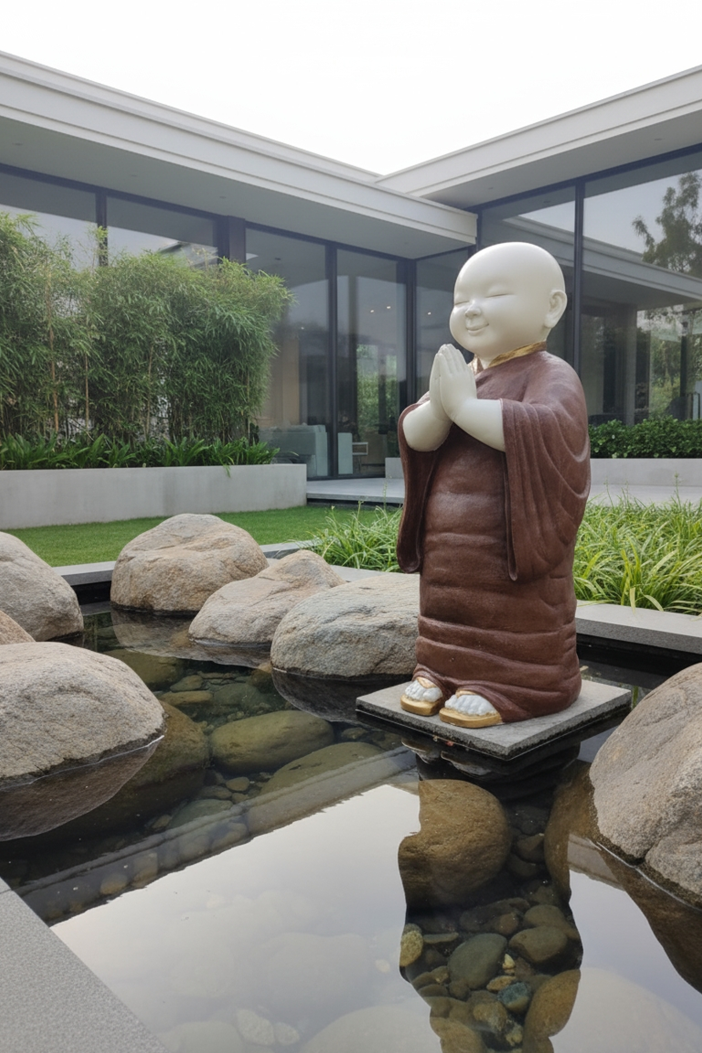 Thai Praying Monk