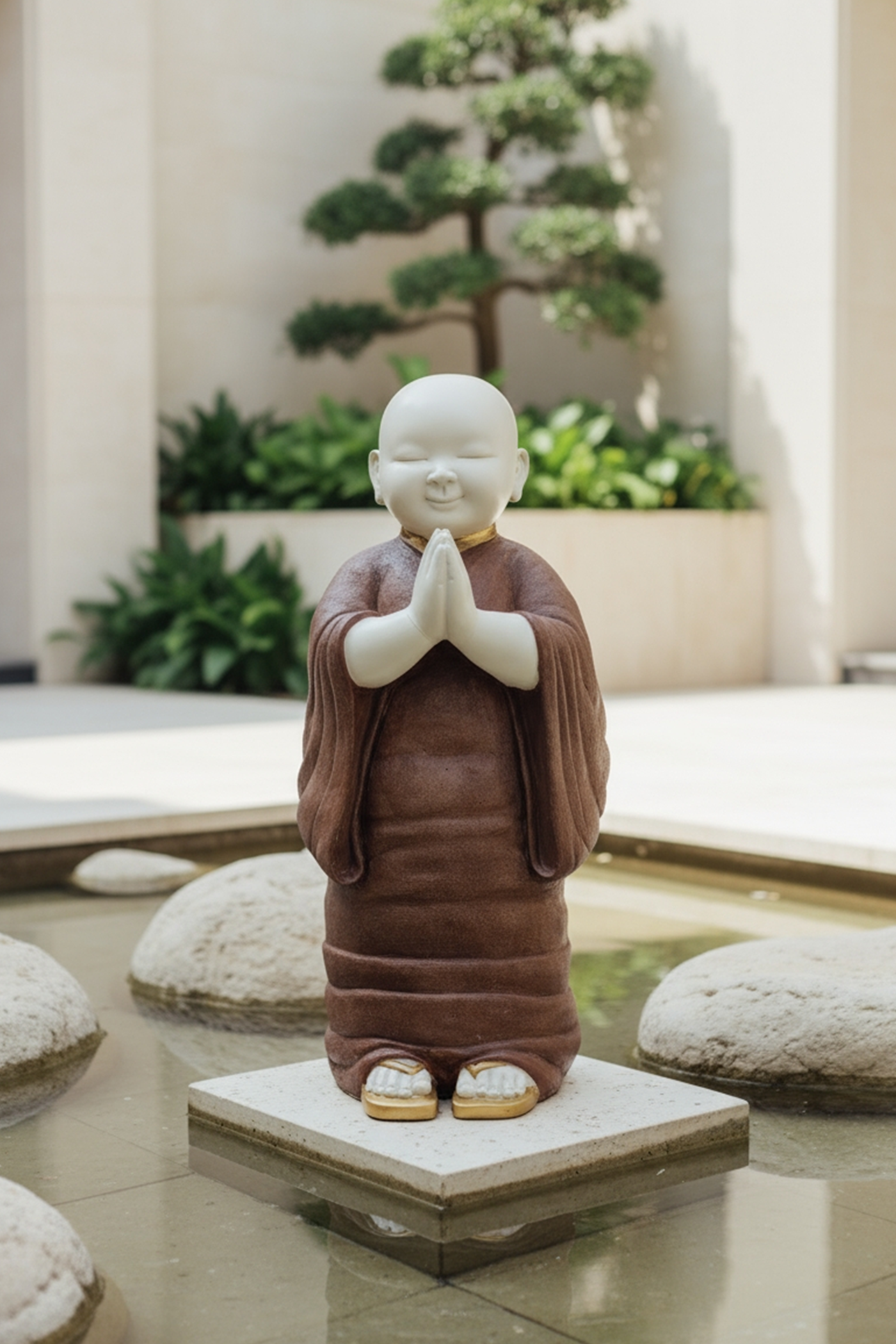 Thai Praying Monk